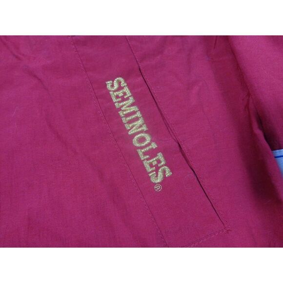 Vtg The Game Florida State Seminoles Windbreaker Jacket XL Red Pullover 90s - Picture 5 of 10